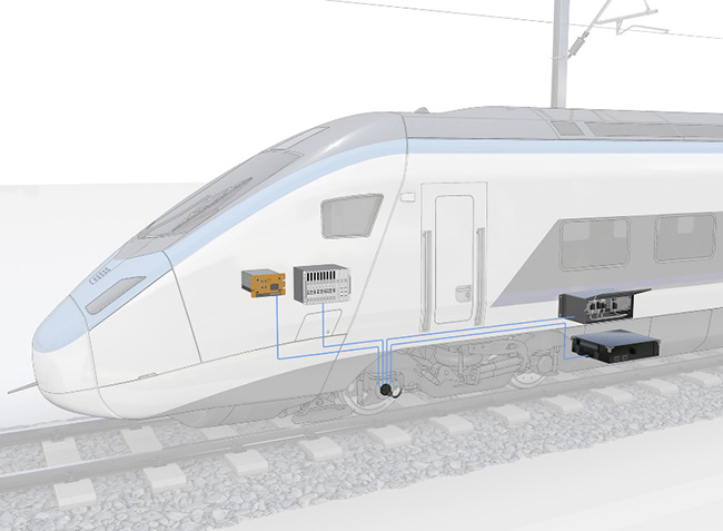 图1：一个速度传感器通过4个彼此独立的感应单元同时服务多达4个子系统。