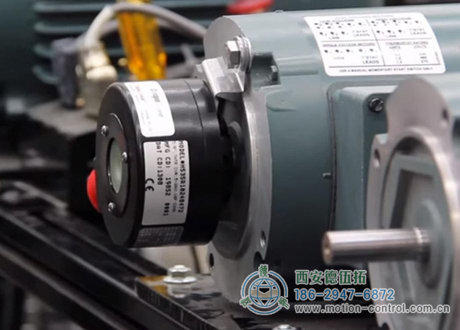 图 2：空心轴编码器可以直接安装在电机或从动轴上。