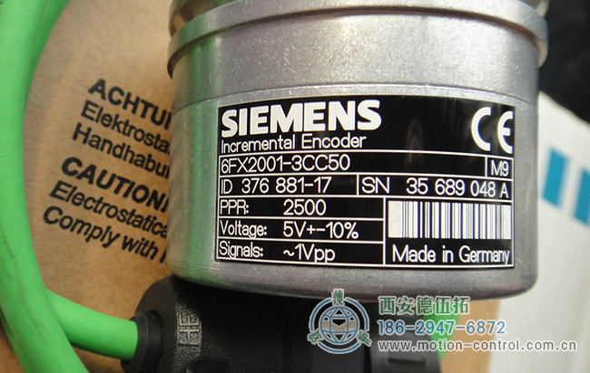 图为德国西门子原装进口的增量编码器照片