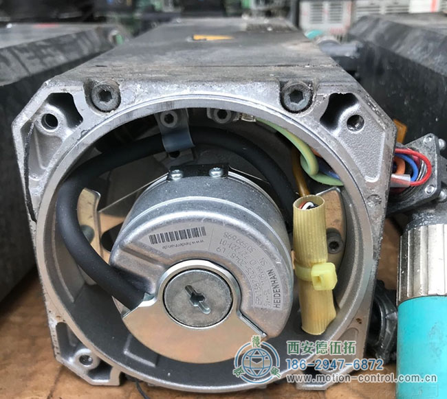 图为内置海德汉编码器的伺服电机内部结构照片