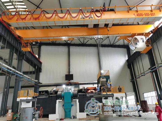 图为重载编码器在冶金吊车行业的应用照片