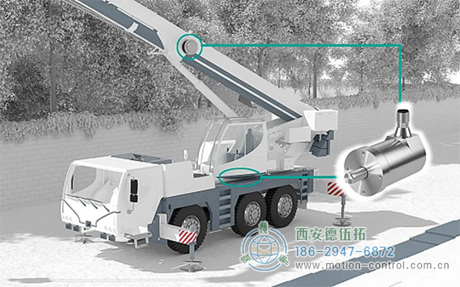 重载编码器在汽车起重机的应用示意图